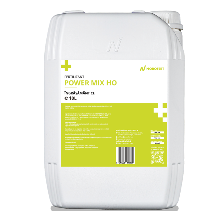 Egyszerű folyékony szervetlen műtrágya makroelemekkel / nyomelemekkel, 10 L - Power Mix HO