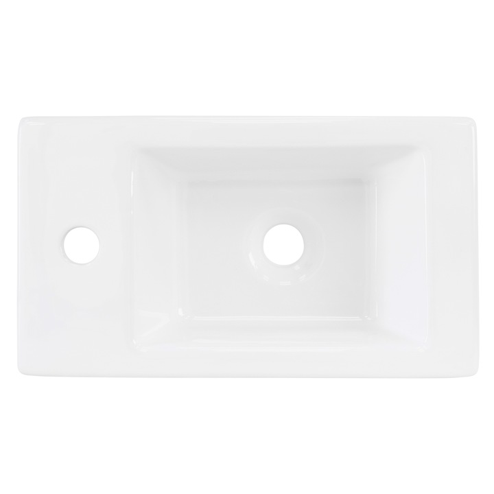 Chiuveta ML-Design, ceramica, alb, 460x260x110mm, usor de instalat, design dreptunghiular