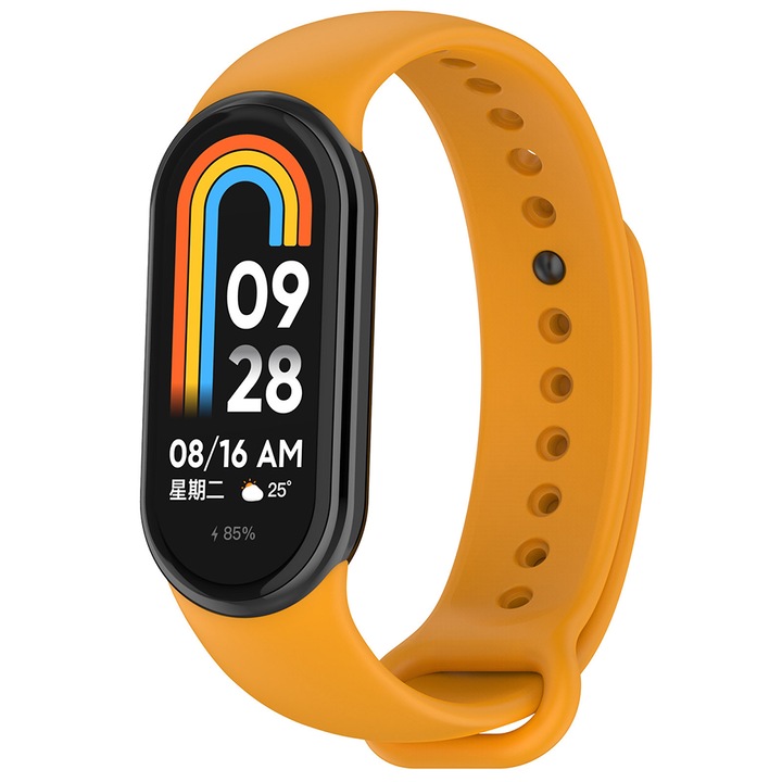Szíj Xiaomi Mi Band 8/8 NFC-hez, óraszíjhoz, X51-hez, narancssárga