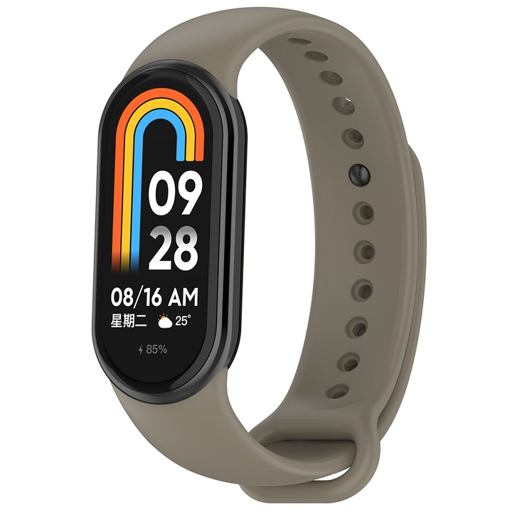 Szíj Xiaomi Mi Band 8/8 NFC-hez, óraszíj, X50, tartalék szürke