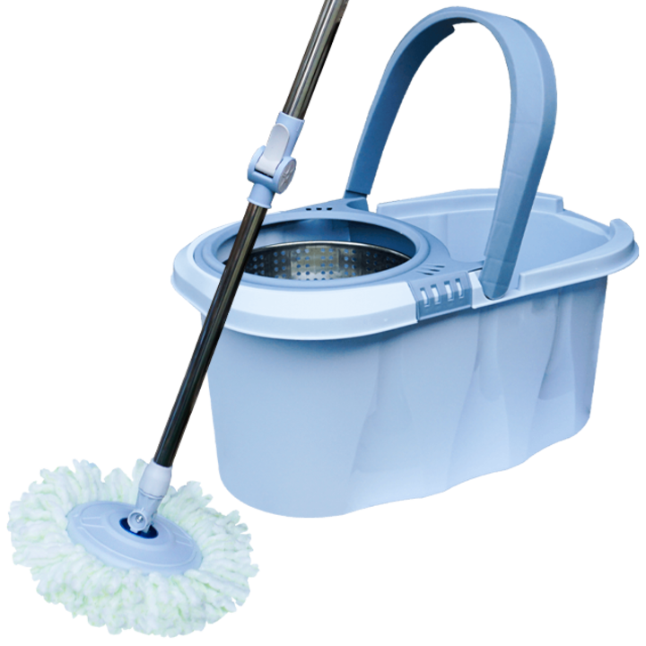 Set curatenie galeata cu centrifuga metalica si mop rotativ cu coada telescopica 113 cm