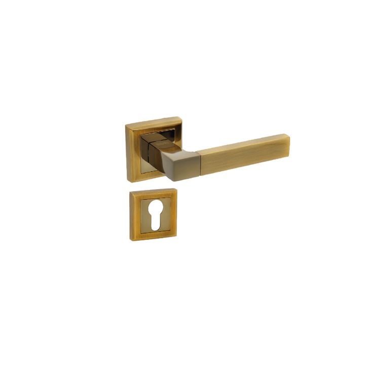 Maner usa interior, STRICTO, rozeta yala, Auriu