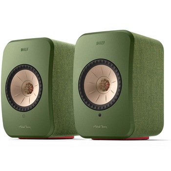 Set 2 boxe active KEF LSX II, Olive Green