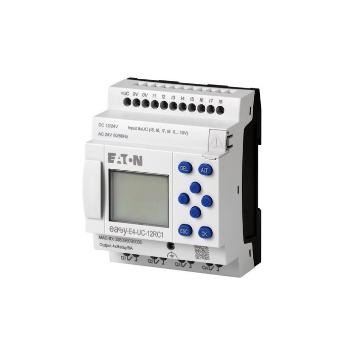 Programozható relé EasyE4 12-24VDC 24VAC 8DI 4AI
