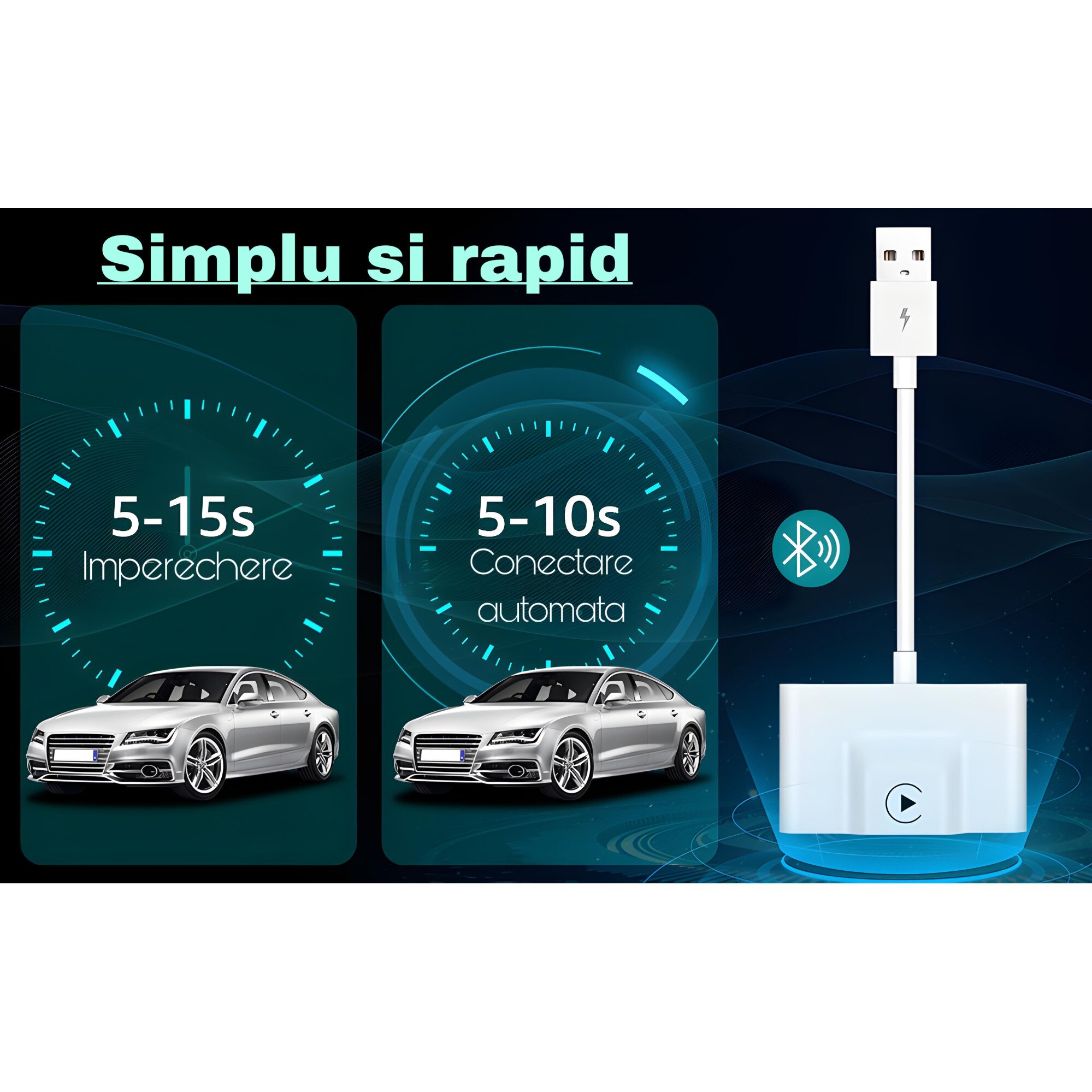 Modul Carplay wireless PRO, pentru masini cu Carplay de fabrica prin ...