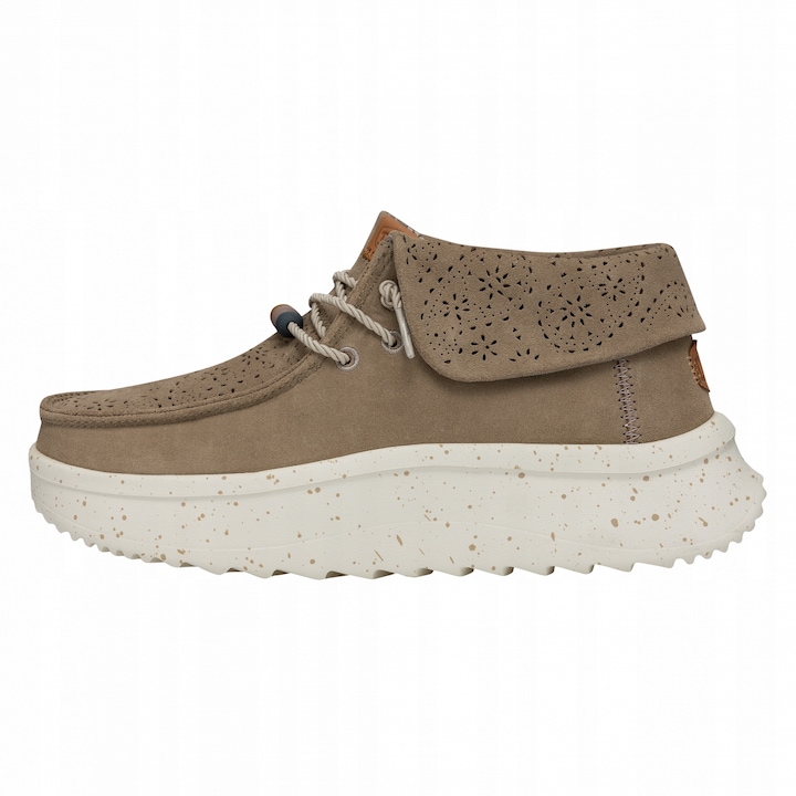 HEYDUDE WENDY PEAK FOLD BOOT SUEDE 40256, Maro deschis, 36