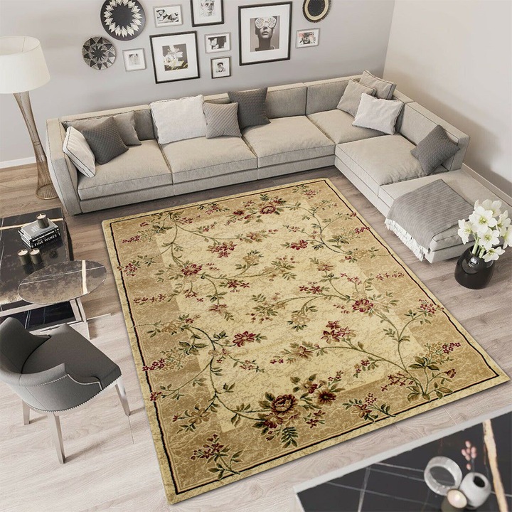 Килим Gazani Pilot Carpet Brown, 100x200 см, Овал, 2000 g/m2, Полипропилен