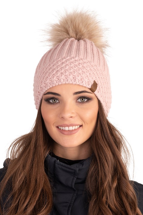 Női téli sapka, Vivisence, 7016, Pink, egy méret