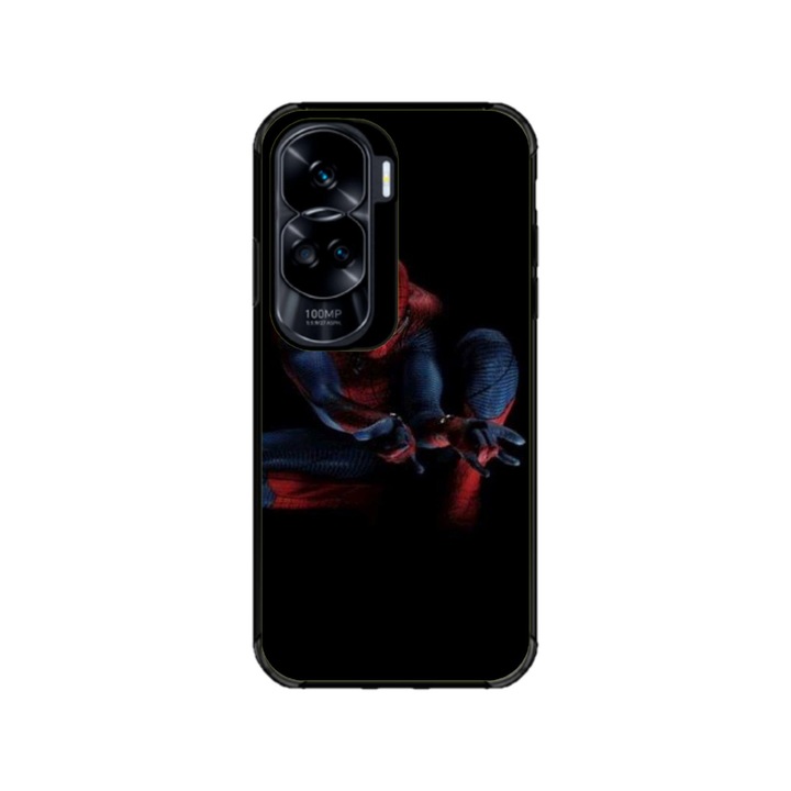 Husa personalizata HQ Print si Folie de Silicon pentru Honor 90 Lite, model Spiderman #2, multicolor, S1D1M0168