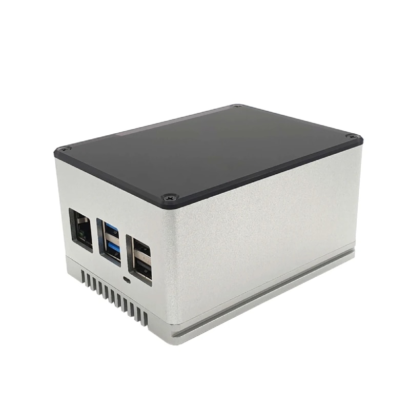 Алуминиев корпус, ecoPI PRO LP, за Rock Pi 4A/ Rock Pi 4B, сребрист ...