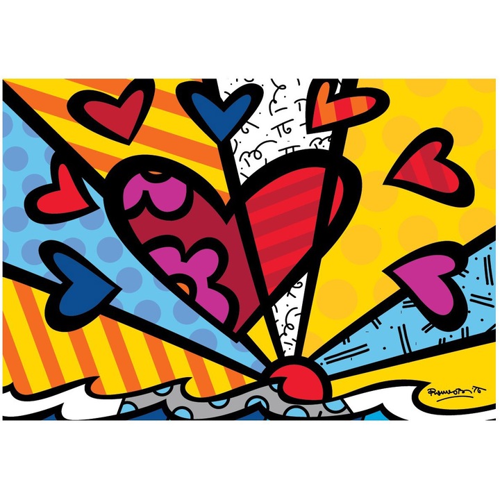 Пъзел 1000 части Bluebird - New Day, Romero Britto