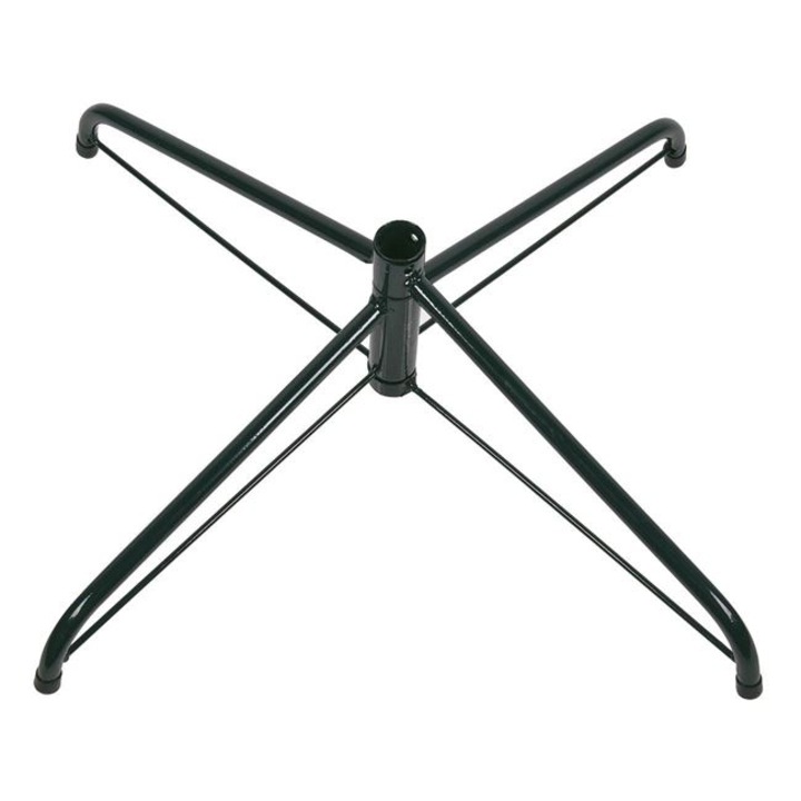 Suport pliabil pentru bradul de Craciun, metalic, verde, dimensiune 40x40cm