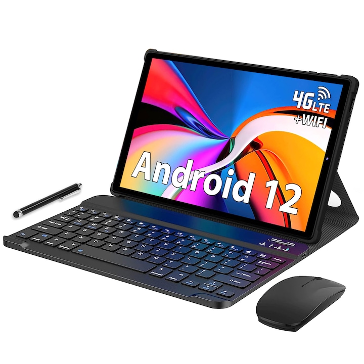 Tableta 10.1" MAGCH T28, Octa-Core, 6GB RAM, 64GB ROM, Android 12.0, 4G LTE/WIFI, 8000mAh, Gri