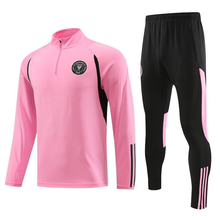 Férfi sportfelszerelés Miami hosszú ujjú foci edzőruha készlet, YSHT, poliészter, rózsaszín, Rózsaszín