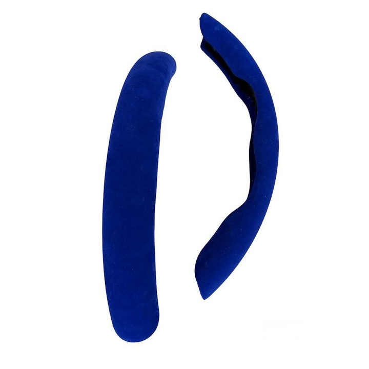 Комплект 2 сини лайстни за волан AVEX Alcantara, универсален размер