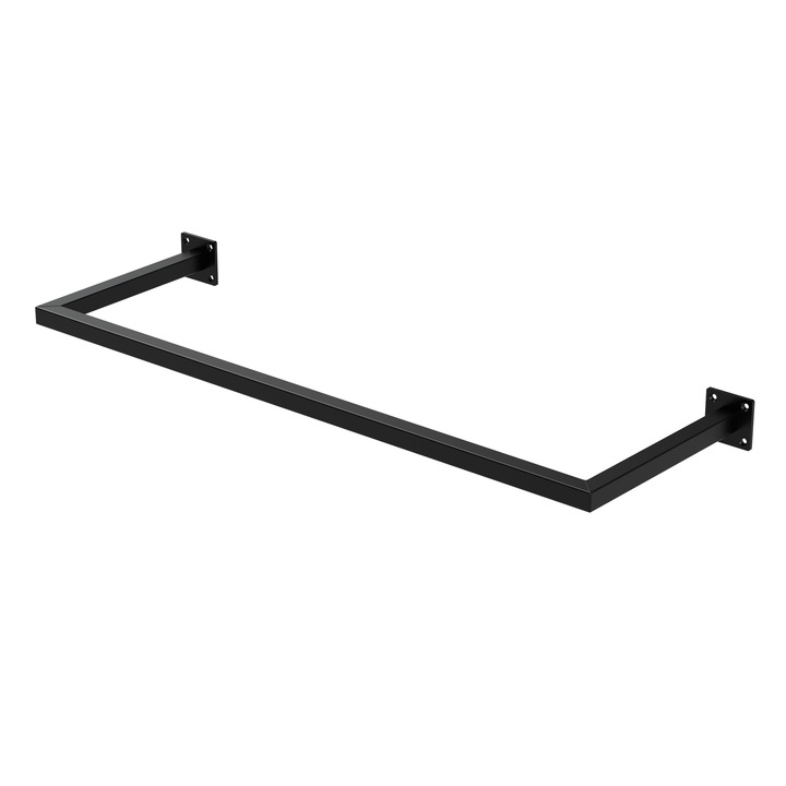 Решетка за дрехи, ML-Design, черна, 94x30 см, стомана, висококачествен материал, стабилна и издръжлива
