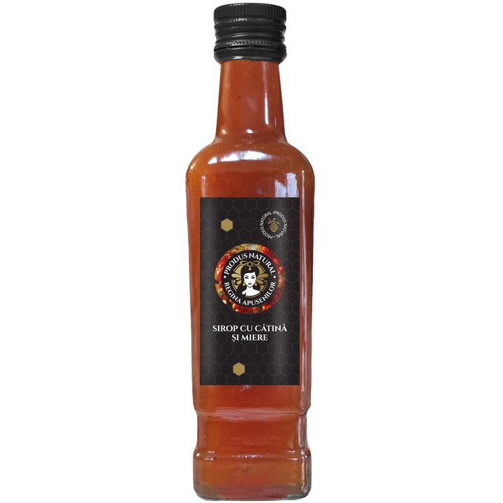 Sirop cu catina si miere, 100% natural, Regina Apusenilor, 330 g
