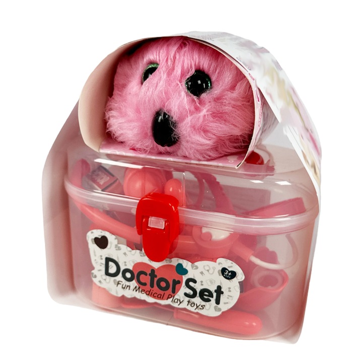 Set de joc, Chippo, Save a Lovely Pet Doctor, roz, 26 cm