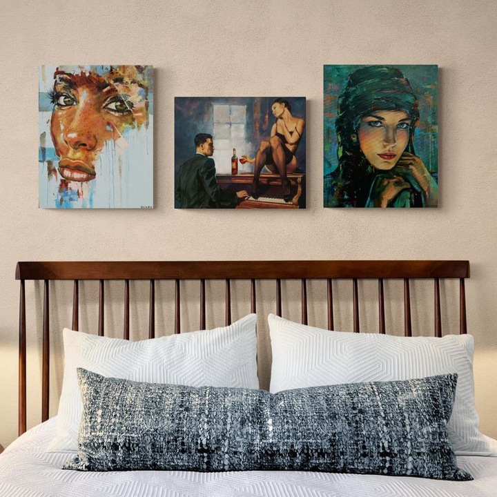 Рисуване по номера ITA ART, Твоите очи, 40х50см, Комплект 3 броя