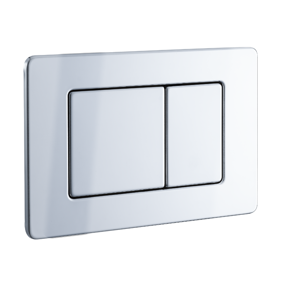 Shell Buton Wc Buton de actionare rezervor WC, Balneo, crom otel inoxidabil Se ...