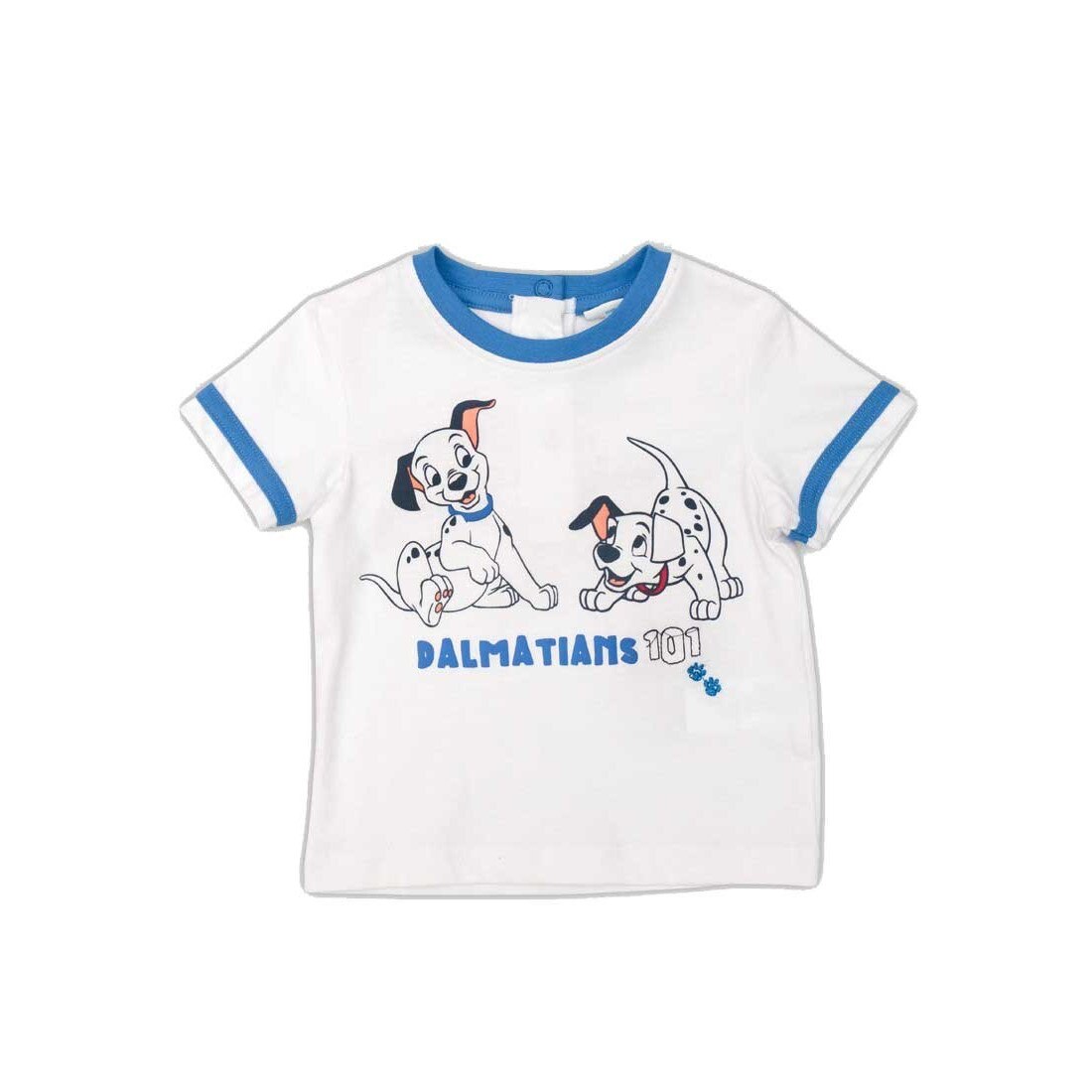 Tricou alb/bleu OVS pentru bebelusi 