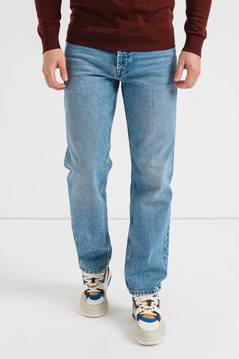 Only & Sons, Egyszínű straight fit farmernadrág, Világoskék