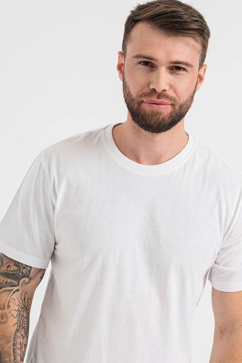 Only & Sons, Kerek nyakú egyszínű póló, Fehér