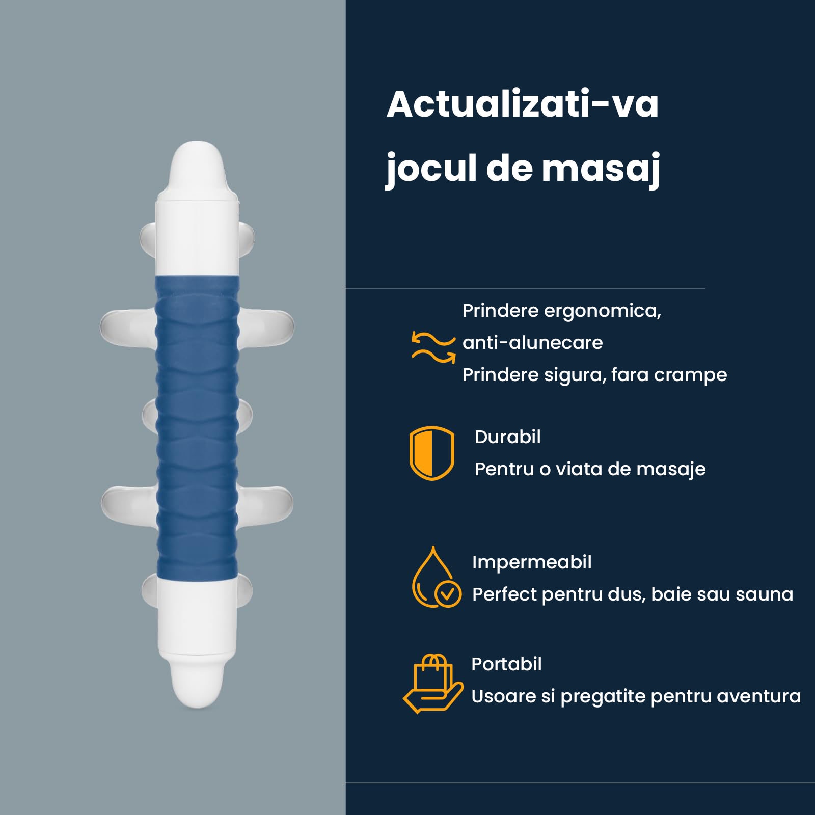 Instrument de masaj, YHJ, Alb/Albastru - eMAG.ro