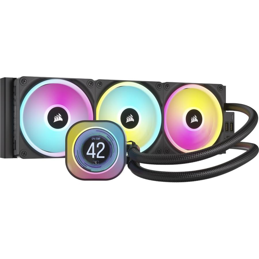 Cooler Corsair iCUE LINK H150i LCD, AIO 360 mm, 2400 RPM, Intel/ AMD, Negru