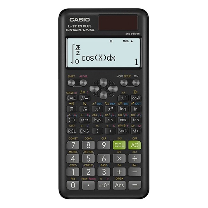 CASIO Számológép tudományos FX-991ES PLUS 2E 417 funkciós 4 soros 15 digites, fekete