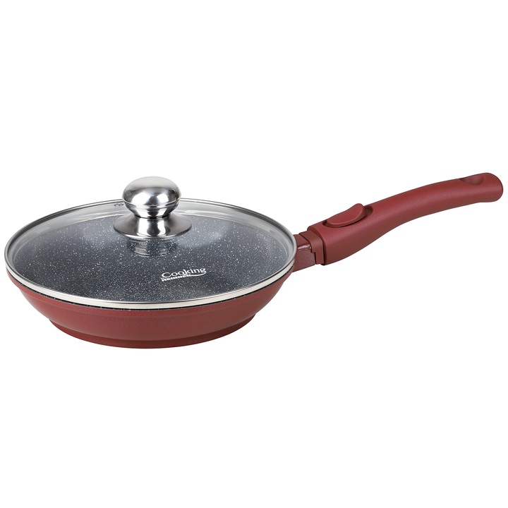 Тиган Cooking by Heinner Calabria, С капак, Алуминий, 24x4.8см