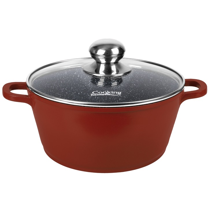 Cratita cu capac Cooking by Heinner Calabria, aluminiu, 20x9cm, 2.5L