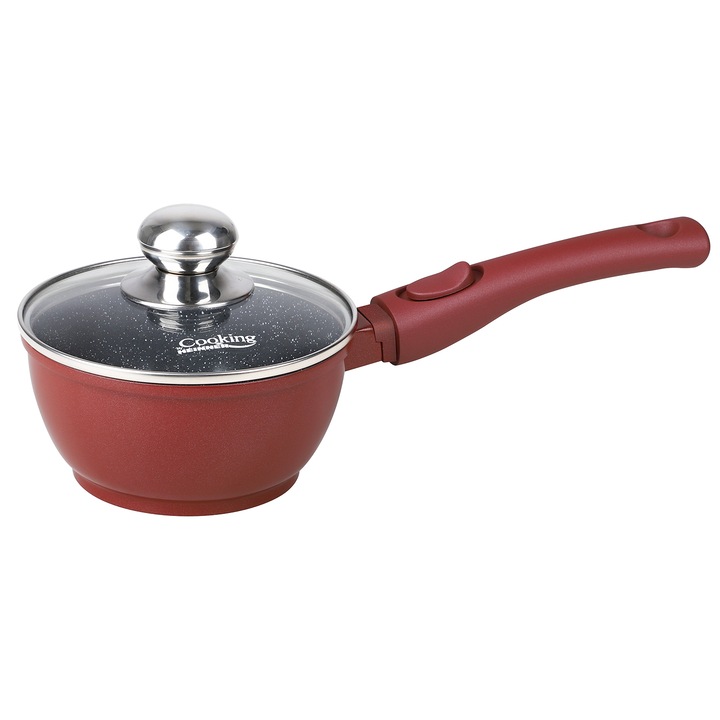 Тенджера Cooking by Heinner Calabria, С капак, Алуминий, 16x8см, 1.3Л