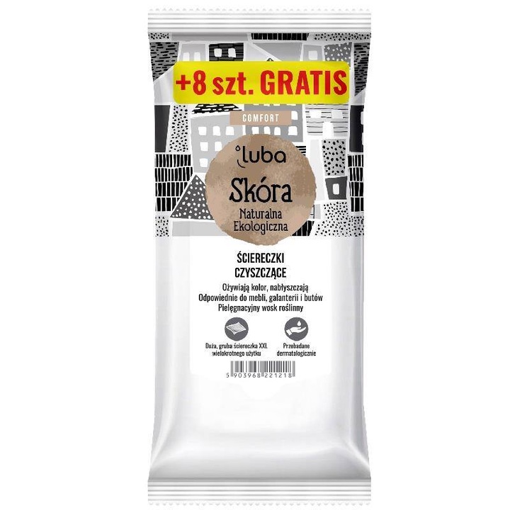 Set 32 servetele umede, Luba, Pentru piele