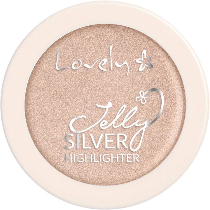 Iluminator de fata, Lovely, Jelly Silver Highlighter, Bej