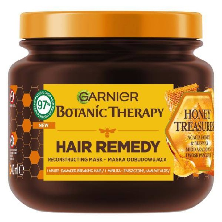 Tratament pentru parul deteriorat Honey Treasures, Garnier, 340 ml