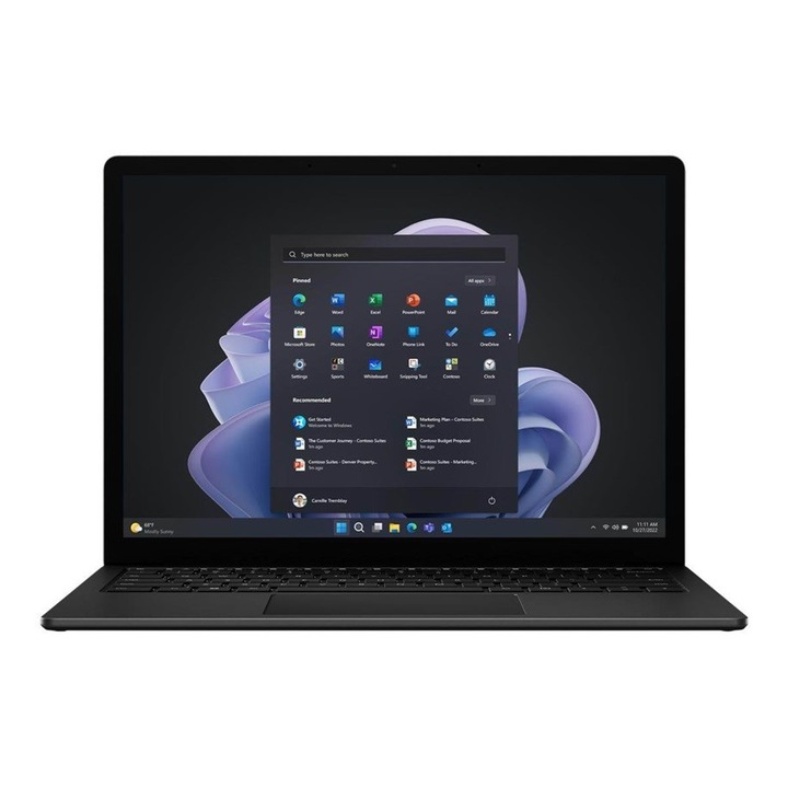 Лаптоп Microsoft Surface 5, 13,5 инча Touch, Intel i7-1265U, 16GB DDR5, 512 GB SSD NvME, Windows 11 Pro, Черен