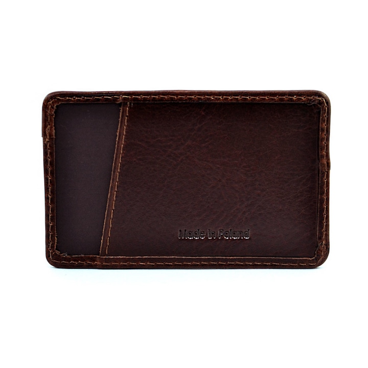 Калъф за документи, Bartex, Естествена кожа, Кафява