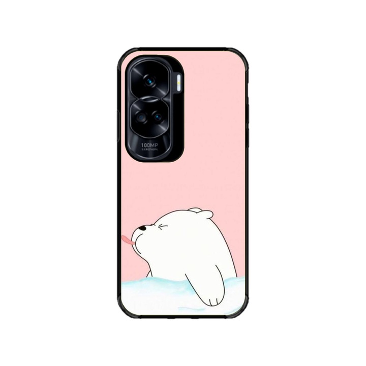 Персонализиран калъф за плуване и силиконово фолио за Honor 90 Lite, модел Bears #4, многоцветен, S1D1M0144