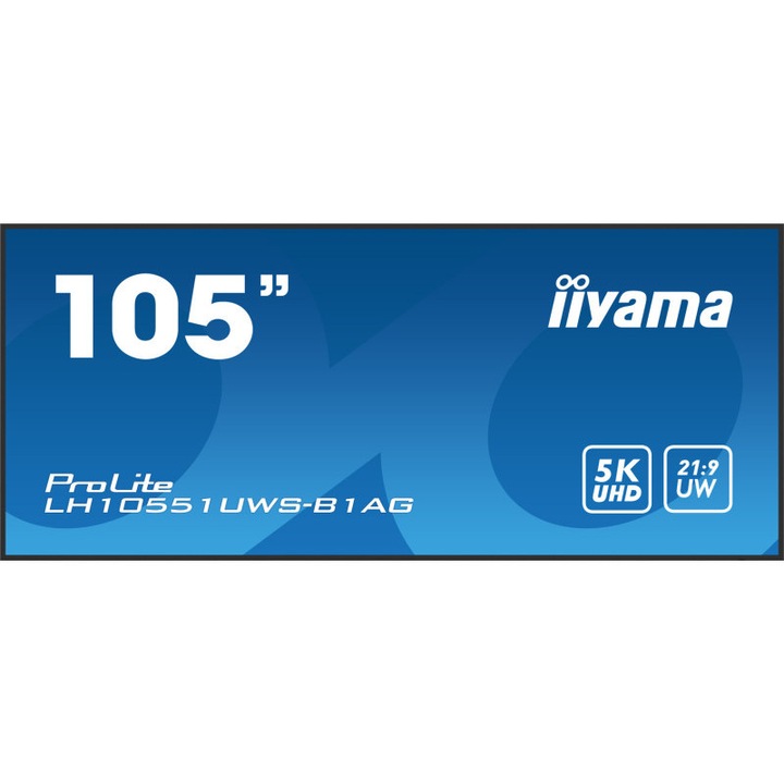 Ultraszéles monitor, iiyama, IPS LED 5KUW 21:9 /HDMI DisplayPort/ 24/7, 105 hüvelykes