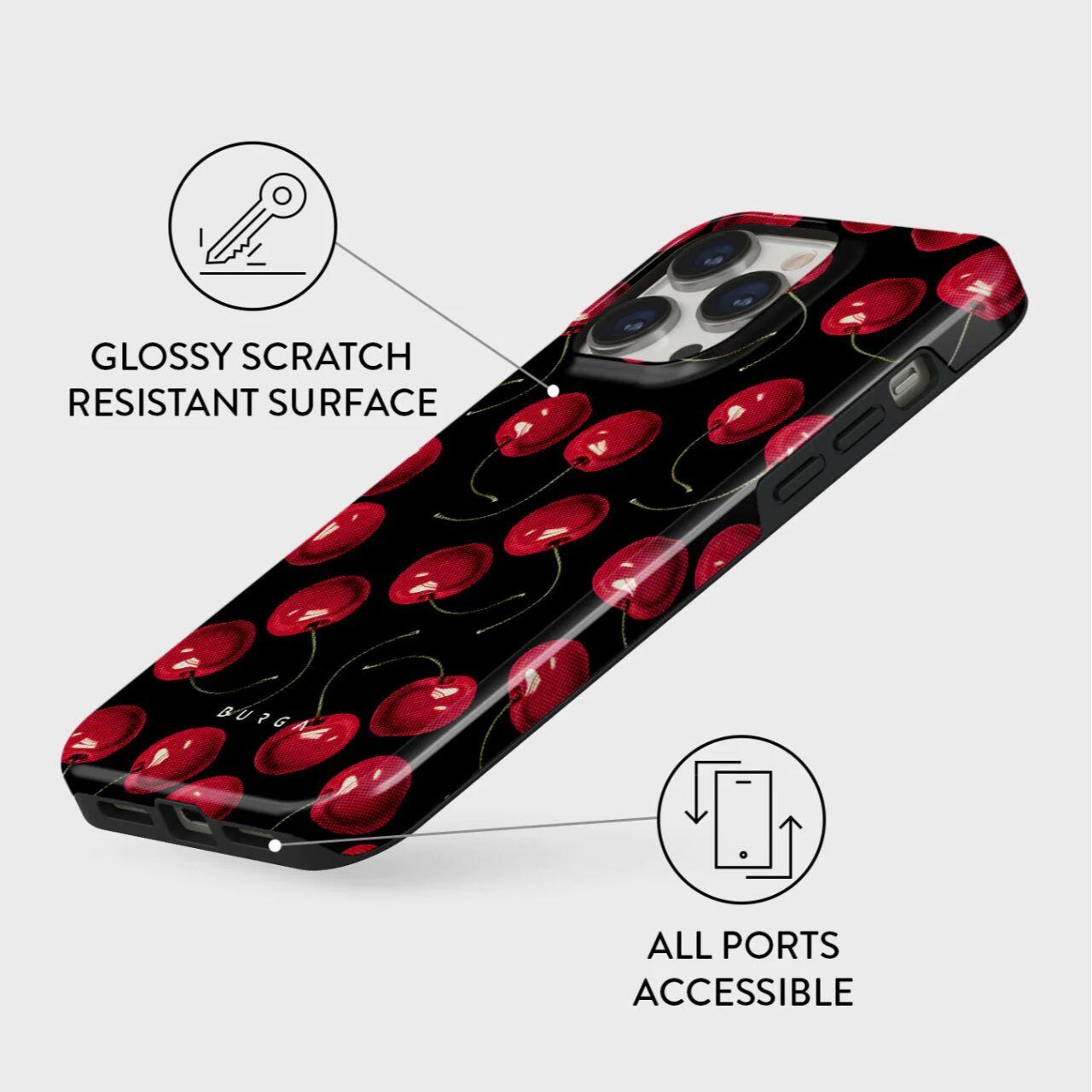 Husa Burga Dual Layer Cherrybomb compatibila cu iPhone 15 Pro