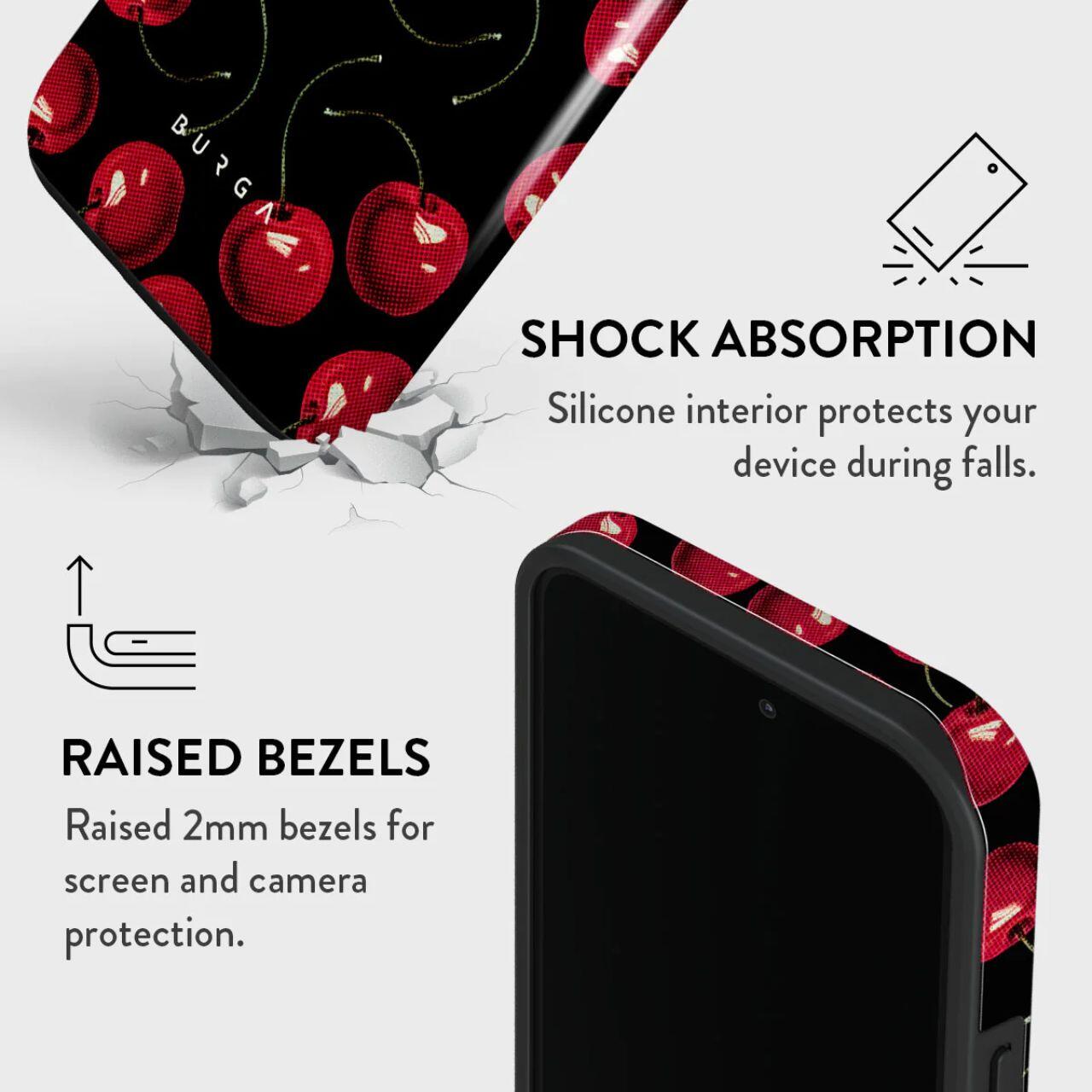 Husa Burga Dual Layer Cherrybomb compatibila cu iPhone 15 Pro