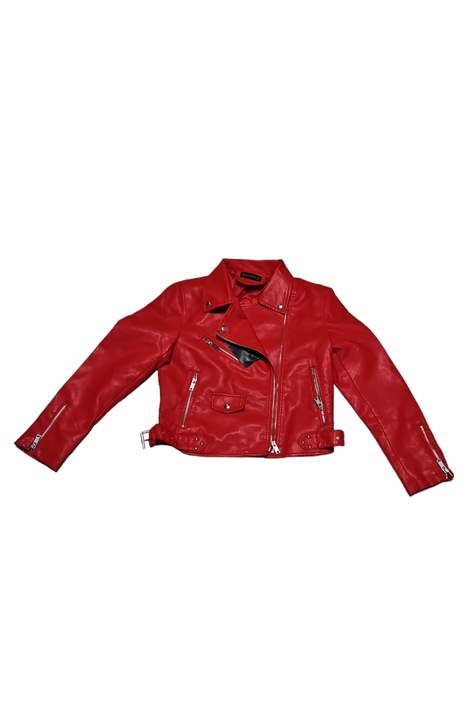 Екологично кожено яке, червено XL INTL