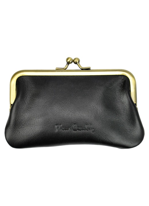 Дамско портмоне Pierre Cardin Естествена кожа Черно