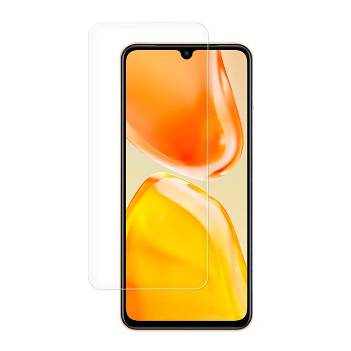 Защитно фолио, съвместимо с Vivo X80 Lite, 9H Cushion Glass, Complete Bonding, Case-Friendly, Clear