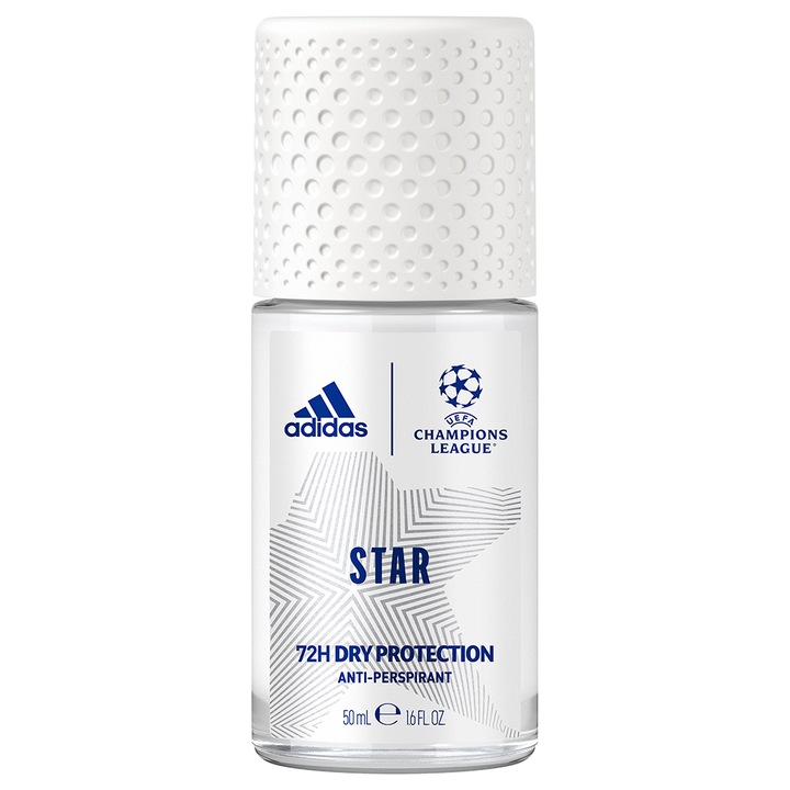 Deodorant roll-on Adidas Uefa Champions League Star, 50 ml
