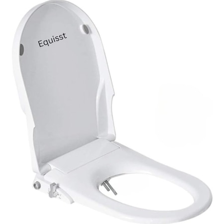 Capac WC Equisst cu Bideu integrat, duze Self-Clean non-electrice, soft close, curatare separata fata spate, pulverizare cu apa, calitate extra, accesorii incluse