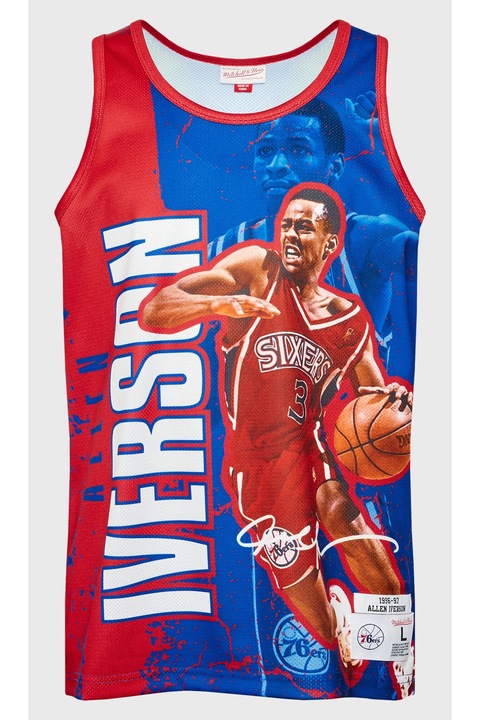 Maiou barbati, Mitchell & Ness, Poliester, Albastru, Albastru, L