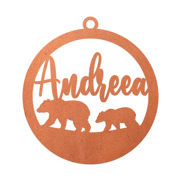 Glob cu nume, Inedit Print, G132, Alama, 8 cm