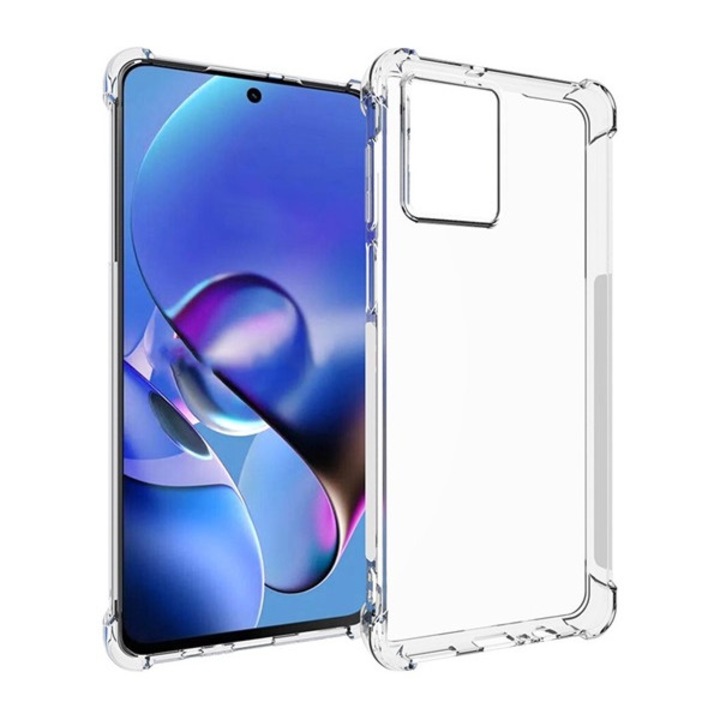 Gigapack szilikon mobiltelefon tok, ütésállóság, légpárnás sarok, átlátszó, kompatibilis: Motorola Moto G54, XT2343-1, / Moto G54 Power, XT2343-6